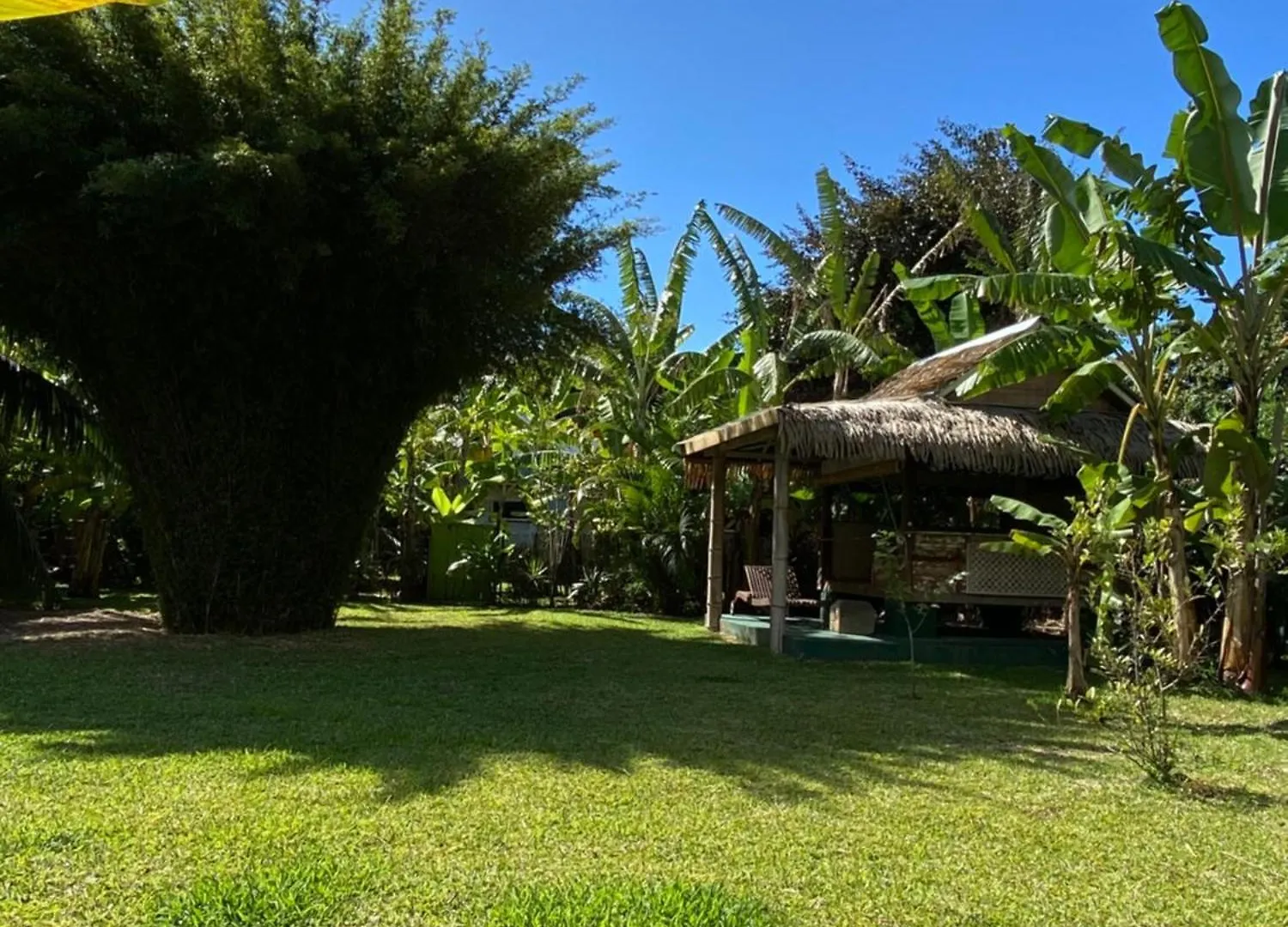 펜션 Maharepa  Fare Teak Avec Palapa Et Piscine Partagee 빌라 프랑스령 폴리네시아