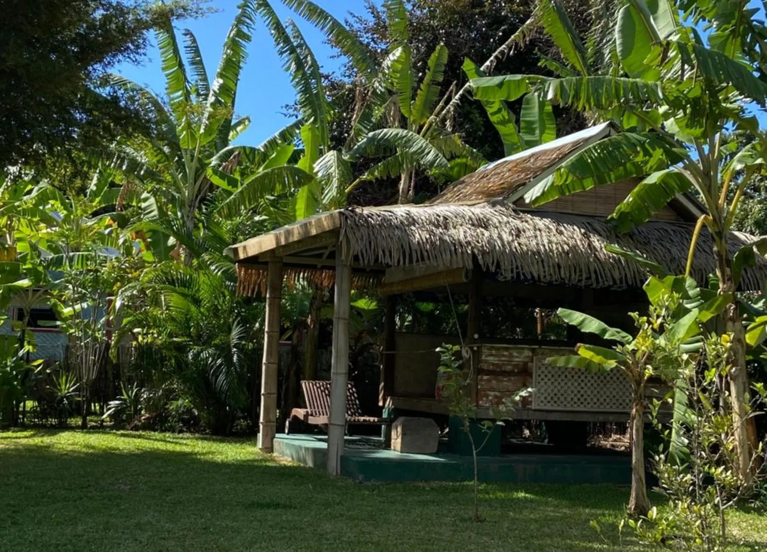 Maharepa  Fare Teak Avec Palapa Et Piscine Partagee 빌라 Maharepa (Moorea)